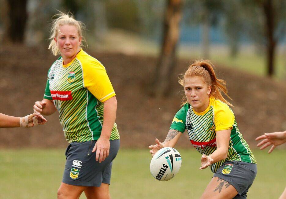 PROVEN PERFORMERS: Newcastle-based Jillaroos, Rebecca Young and Caitlin Moran. 