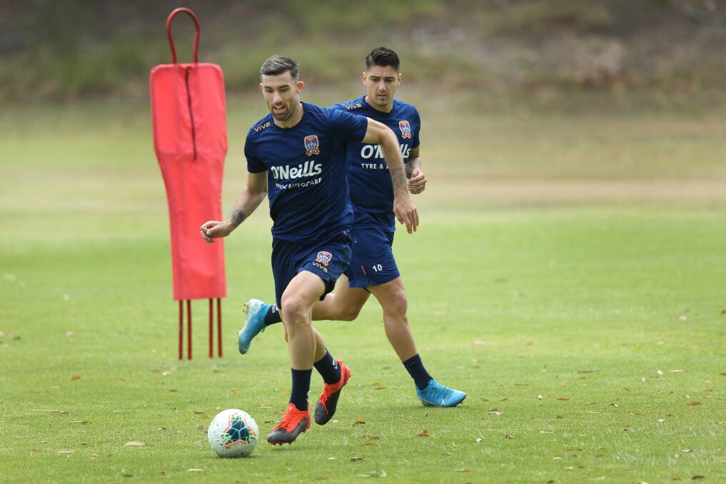 IN SHAPE: Jason Hoffman had been teaming up with Dimi Petratos to train. Picture: Marina Neil