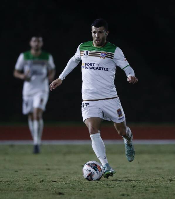 HIGH HOPES: Jaushua Sotirio is likely to make his debut for the Jets against Adelaide in the Australia Cup at McDonald Jones Stadium on Saturday night. Picture: Jets Media (SSF)