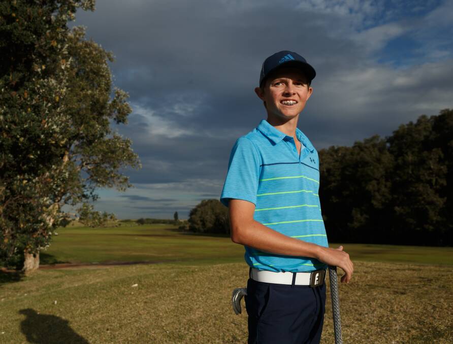 PRIMED: Belmont young gun Hamish Ellison will take confidence into the Jack Newton International Junior Classic which starts at Cyrpess Lakes on Tuesday. Picture: Max Mason-Hubers