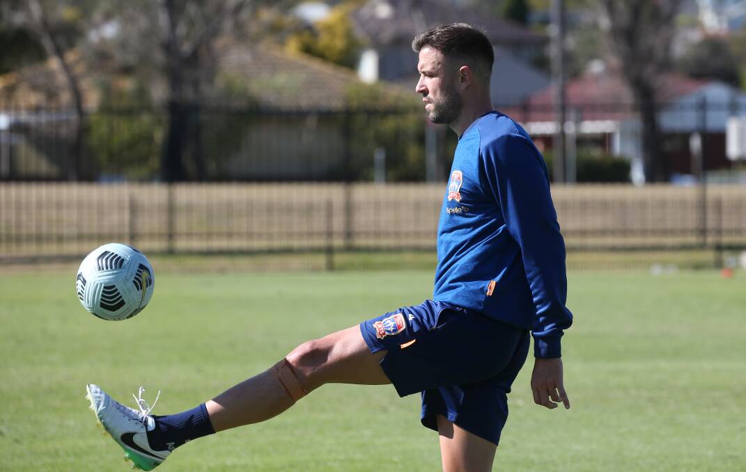 NEW CREW: Socceroos defender is among 12 players to touch down in Newcastle. Picture: Simone De Peak