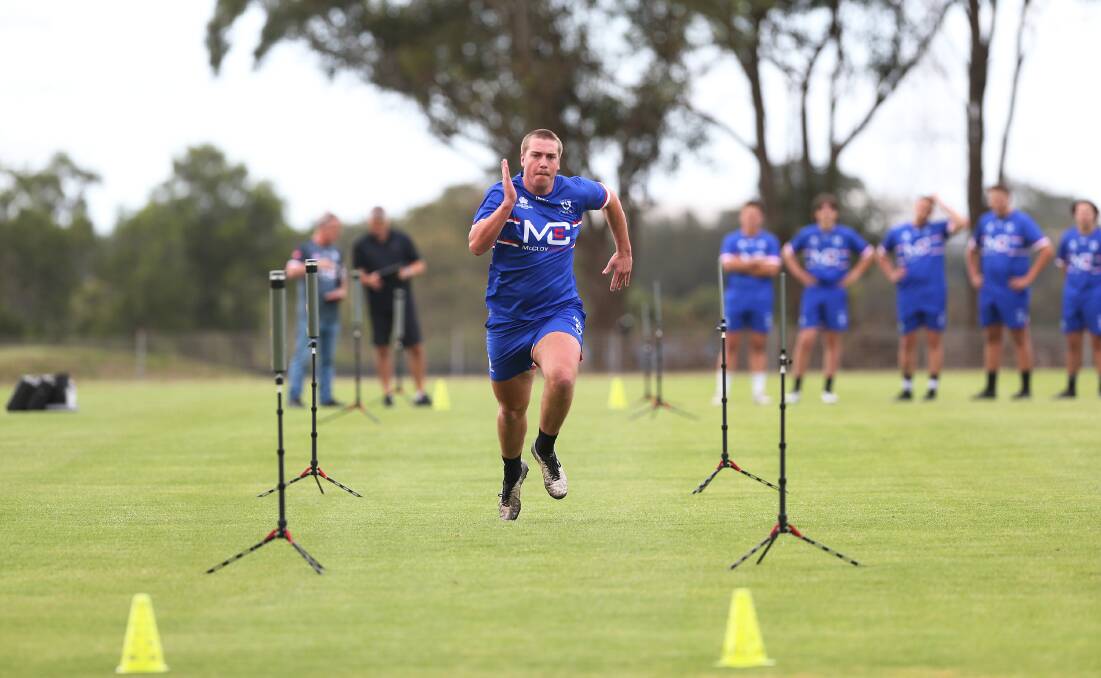 UP TO SPEED: The Wildfires academy were clocked over 40 metres as part of club testing on Monday night. Peter Lorimer