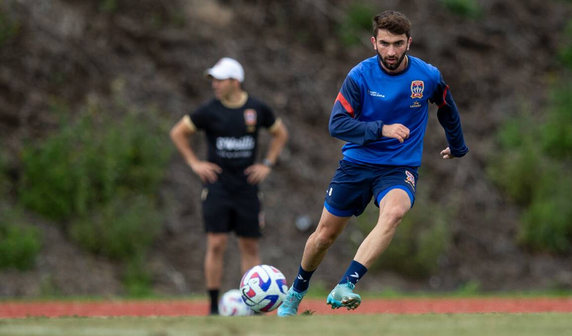 Georgian import Beka Dartsmelia is expected to make his Newcastle debut against Perth Glory at home on Saturday. Picture by Marina Neil