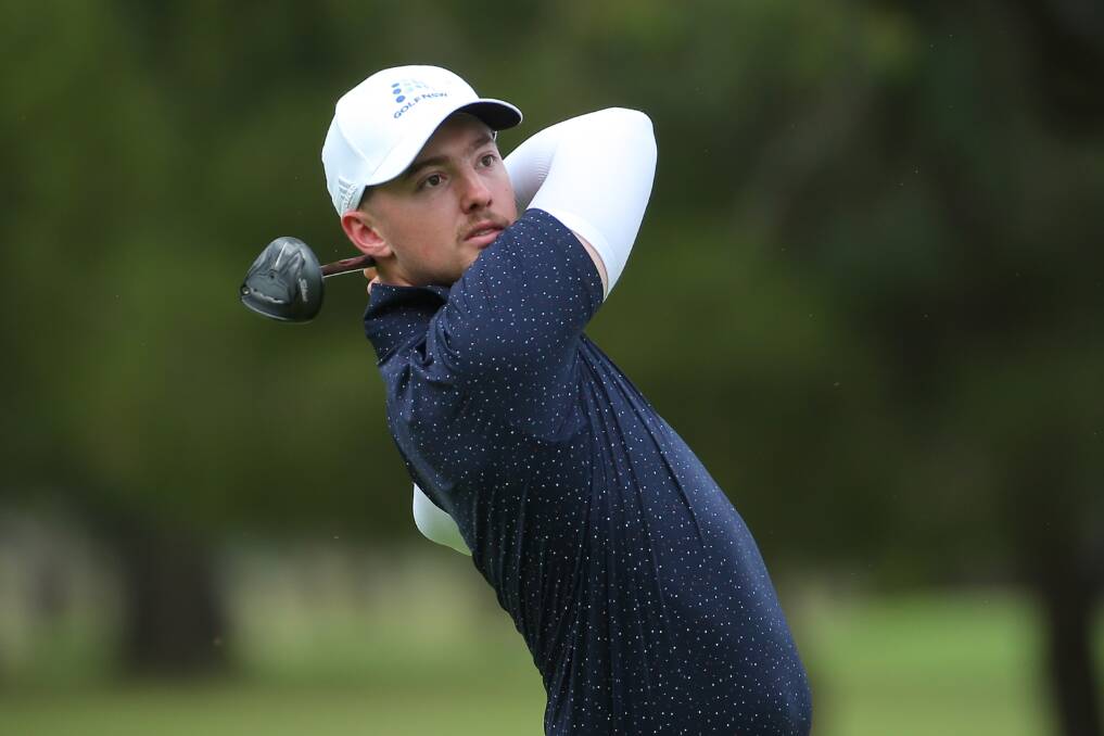 Josh Fuller is in contention at the Master of the Amateurs. Picture by David Tease 