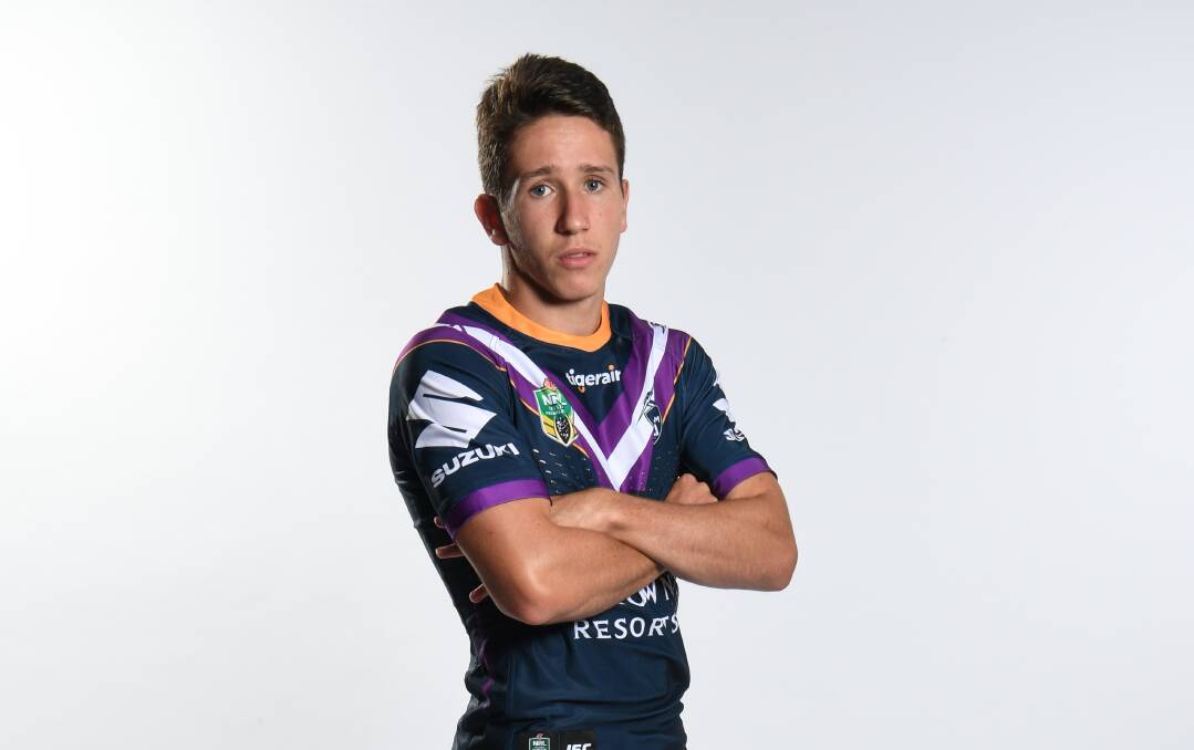 IN CONTENTION: Cooper Johns could be set to make his NRL debut for the Storm. Picture: NRL Imagery