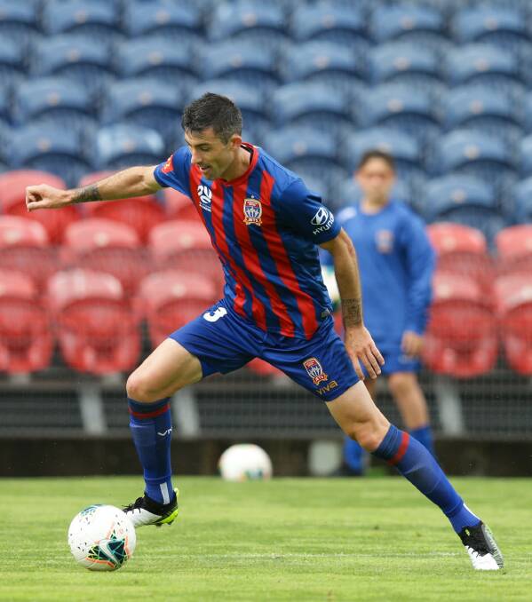 HANDFUL: Jason Hoffman bagged five goals against the Young Socceroos. 