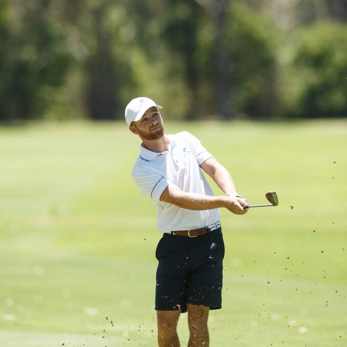 SOLID: Blake Windred is happy with his game heading into the Queensland PGA Championships at Toowoomba City Golf Club starting Thursday. Picture: Jonathan Carroll 