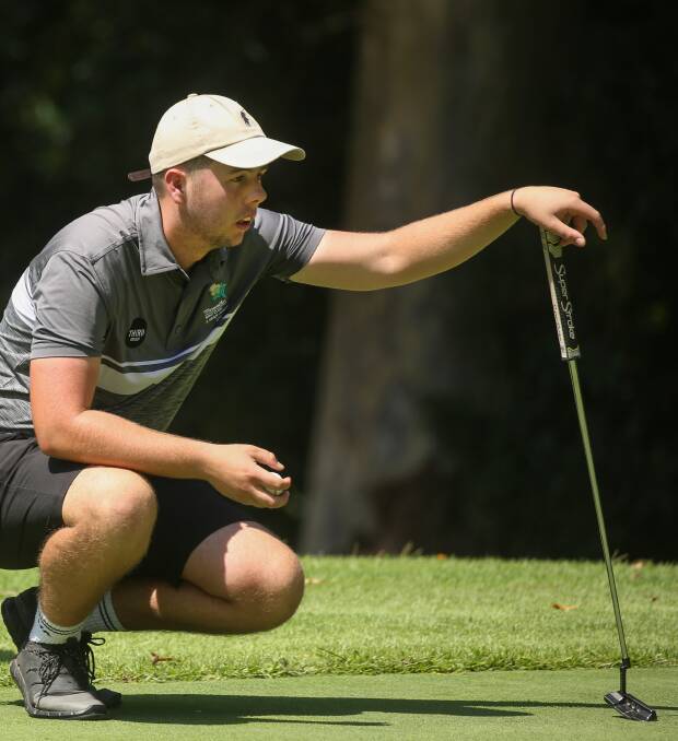 IN FORM: Luke Ferrier produced a stunning round to add the Merewether club title to wins in the A-grade pennants and Newcastle club championship. Picture: Jonathan Carroll 