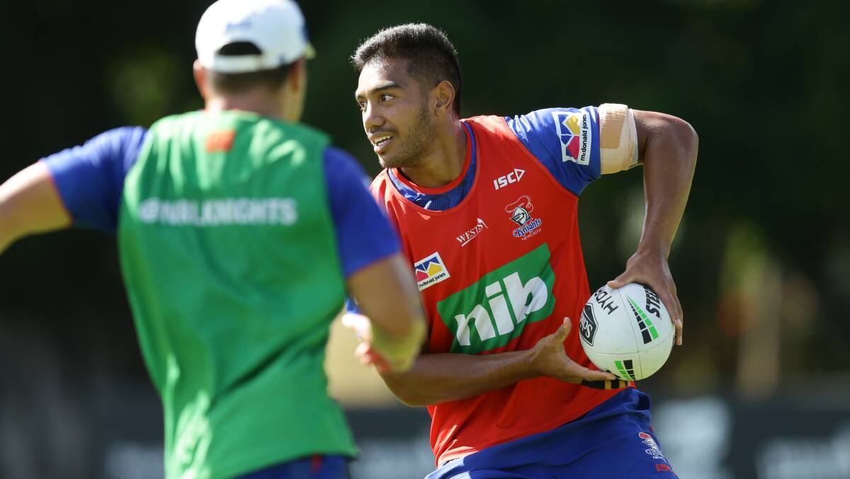 BIG BLOW: Hymel Hunter will miss the opening month of the NRL season. Picture: Jonathan Carroll 
