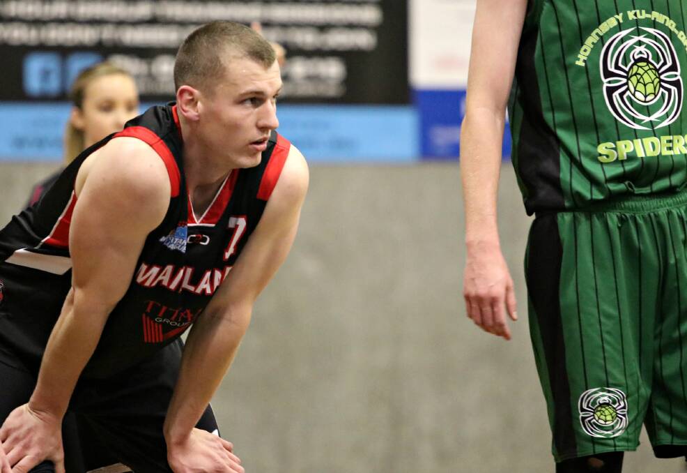 ON FIRE: Daniel Millburn made a game-high 31 points for the Mustangs in the loss to the Central Coast. Picture: Jacqui Neill