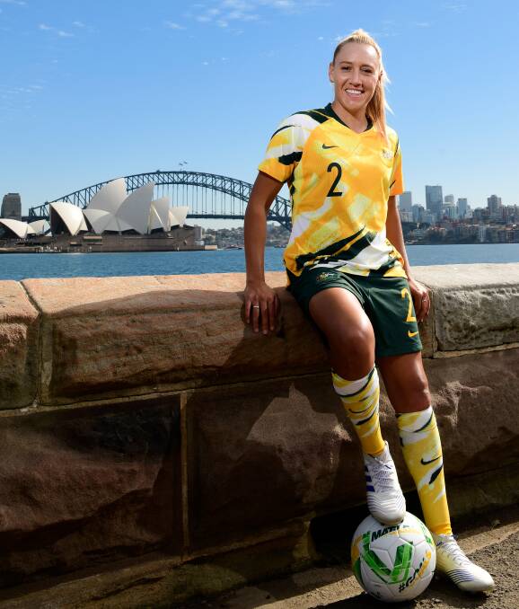 ALL SMILES: Gema Simon after the Matildas squad for the Wolrd Cup was named last week.
