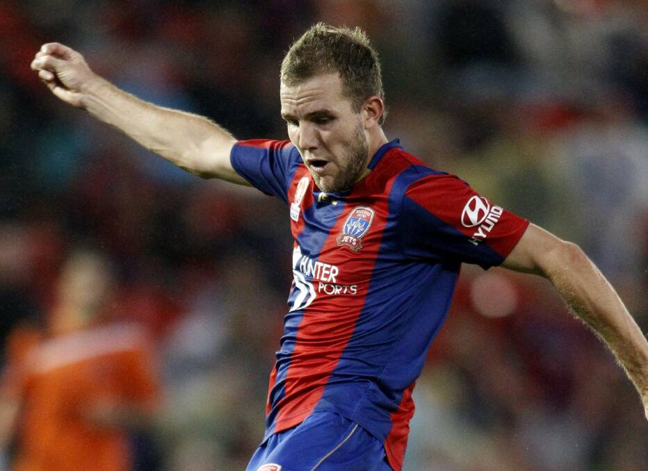 COMEBACK: Jeremy Brockie during his first stint with the Newcastle Jets. Picture: Jonathan Carroll