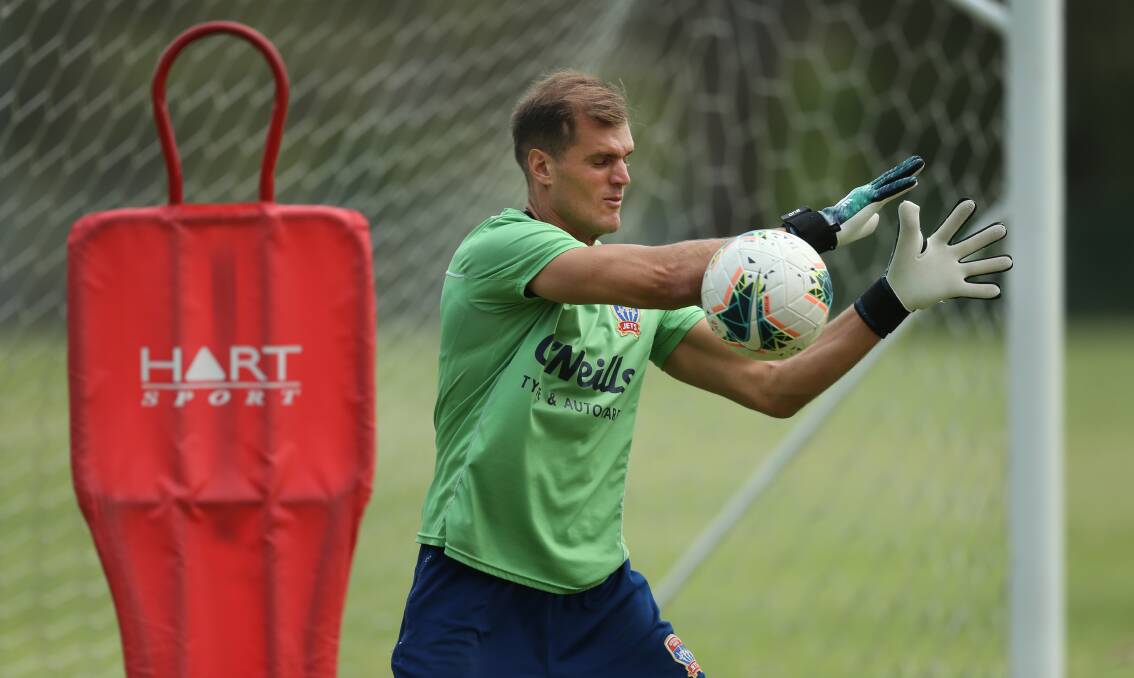 PLAYING FOR KEEPS: Lewis Italiano is in talks to extend his stay at the Newcastle Jets. Picture: Marina Neil