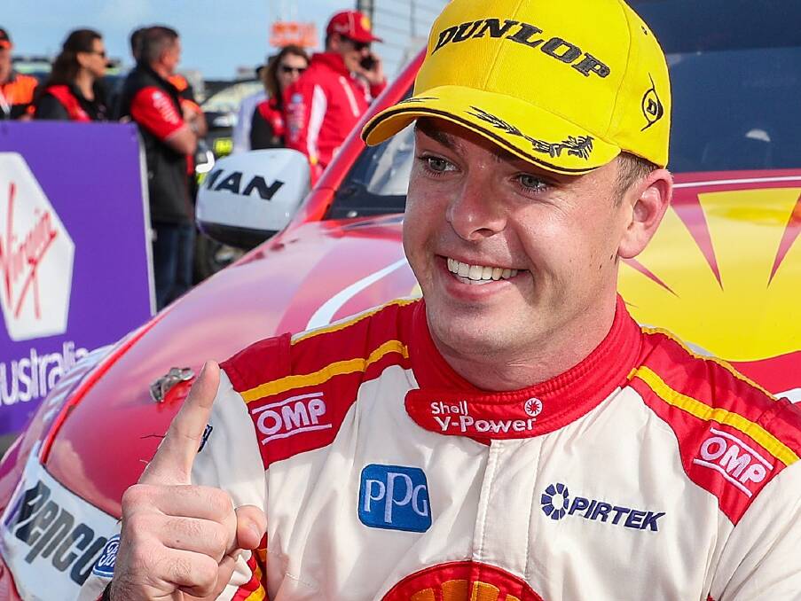 LEADER: Scott McLaughlin will be chasing a maiden Supercars title in Newcastle. Picture: AAP