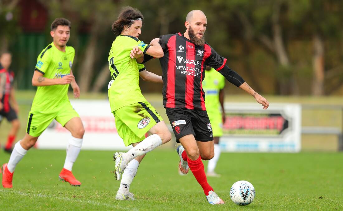 BRACE: Former A-League striker Jeremy Brockie scored a double for Edgeworth. Picture: Max Mason-Hubers