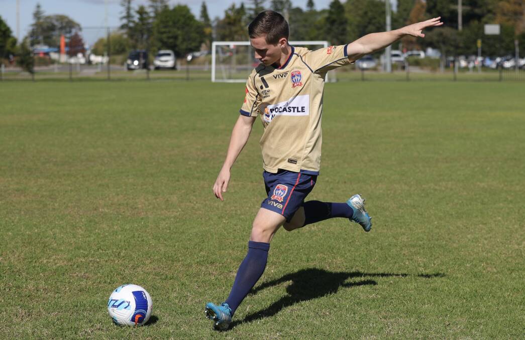 KICK-START: Promising attack Rory Jordan has signed a two-year deal with the Newcastle Jets. Picture: Jets Media (SSF)