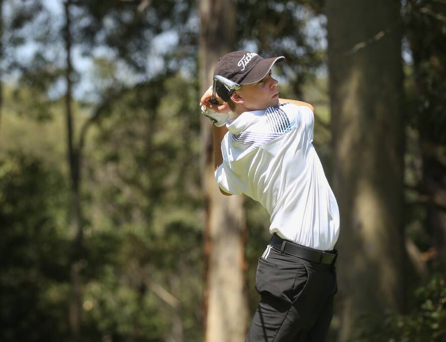RISING STAR: NSW junior representative Jacob Dundas is one of six teenagers representing Newcastle District at the NSW Country Championships at the Bathurst Golf Club this weekend. Picture: Jonathan Carroll