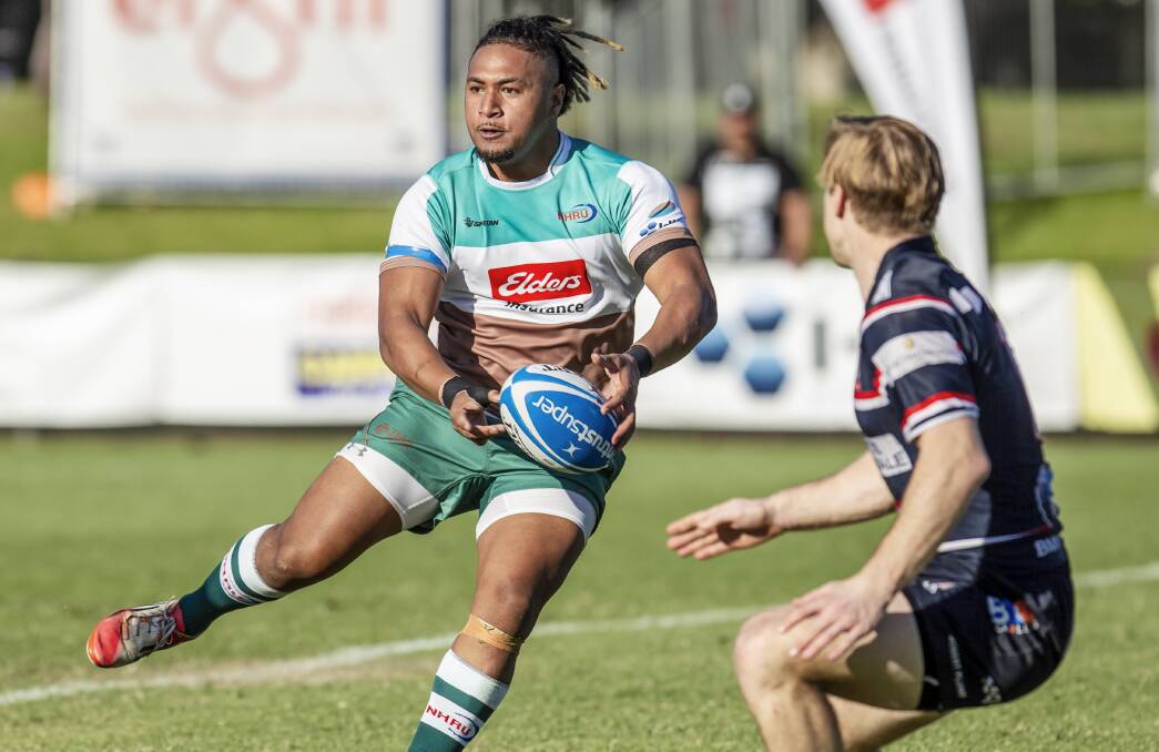 POTENTIAL: Wildfires coach Scott Coleman believes powerhouse inside centre Taulogo Lalaga has the talent to take his game to the professional level. Picture: Stewart Hazell