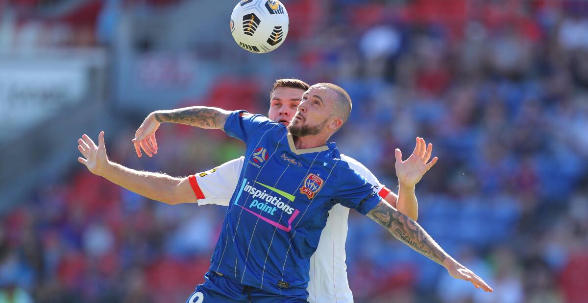 ON A MISSION: Striker Roy O'Donovan hopes to spark the Newcastle Jets into action against Sydney. Picture: Max Mason-Hubers