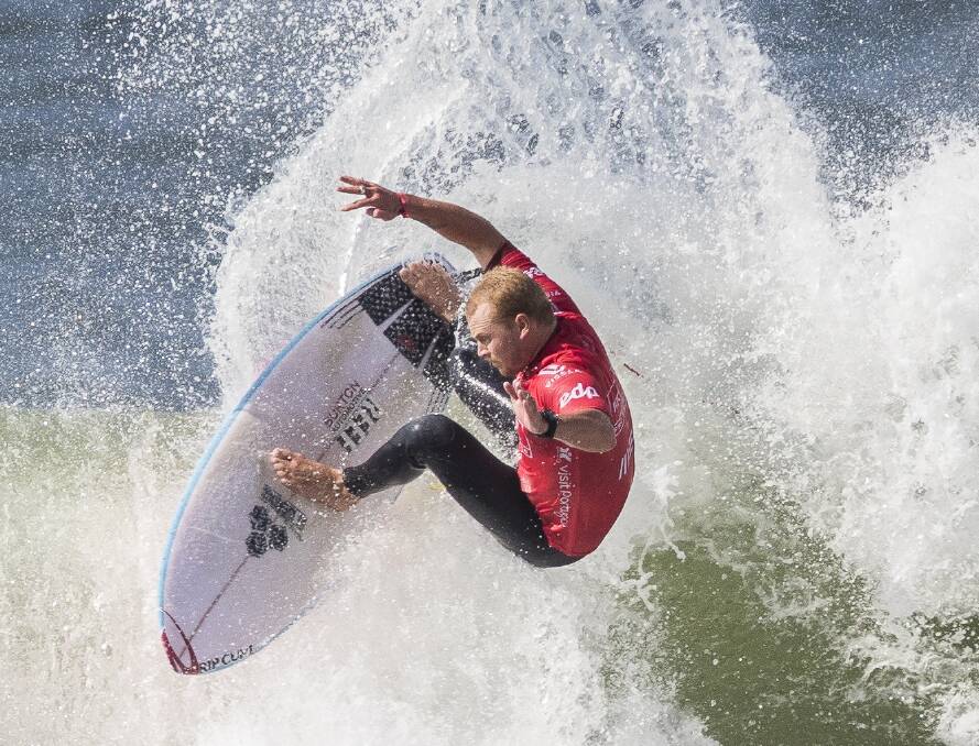 EARLY EXIT: Jackson Baker finished third in his opening heat in France. Picture: WSL