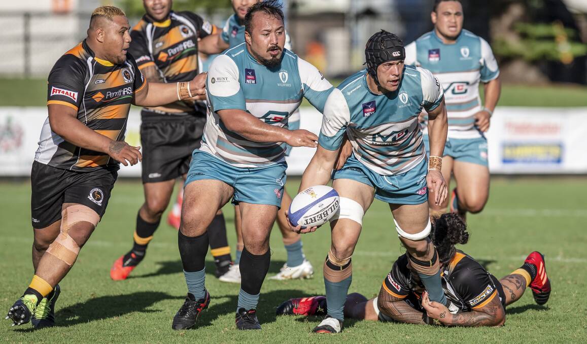 ON BOARD: Towering lock Ngaruhe Jones has shelved plans to join a club in Europe and will be a key figure in the Hunter Wildfires pack for the 2022 Shute Shield campaign. Picture: Stewart Hazell