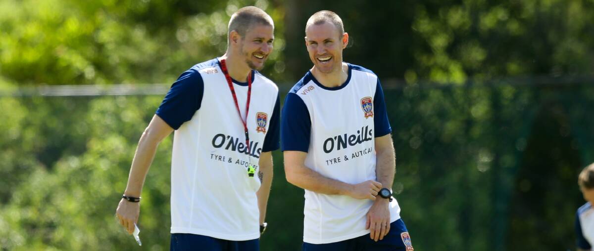 CREDITORS: Former Jets coach Carl Robinson and assistant Kenny Miller. Picture: Jonathan Carroll