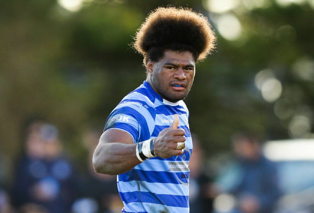 STRONG: Two Blues' Nimi Qio. Picture: Stewart Hazell