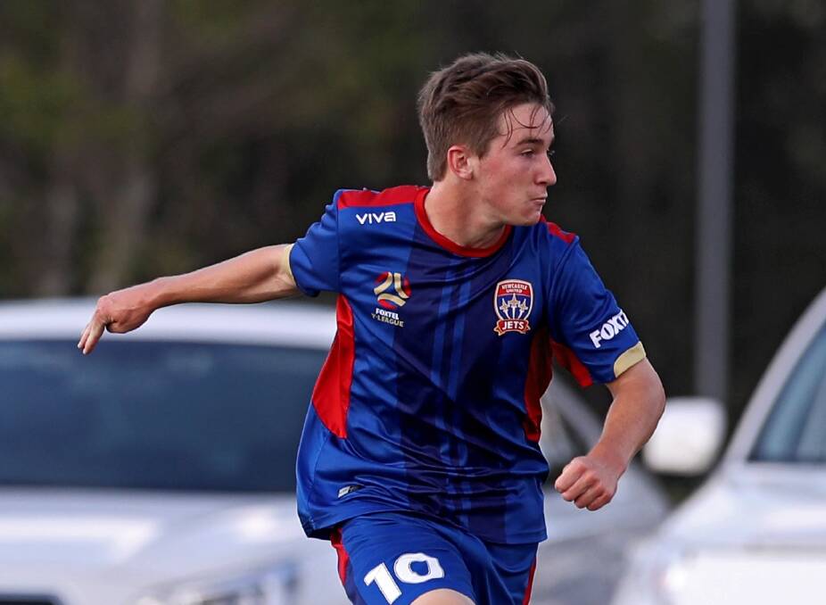 PROMISING: Jack Simmons, 16, scored a goal on his senior debut for the Jets. Picture:  Sproule Sports Focus 