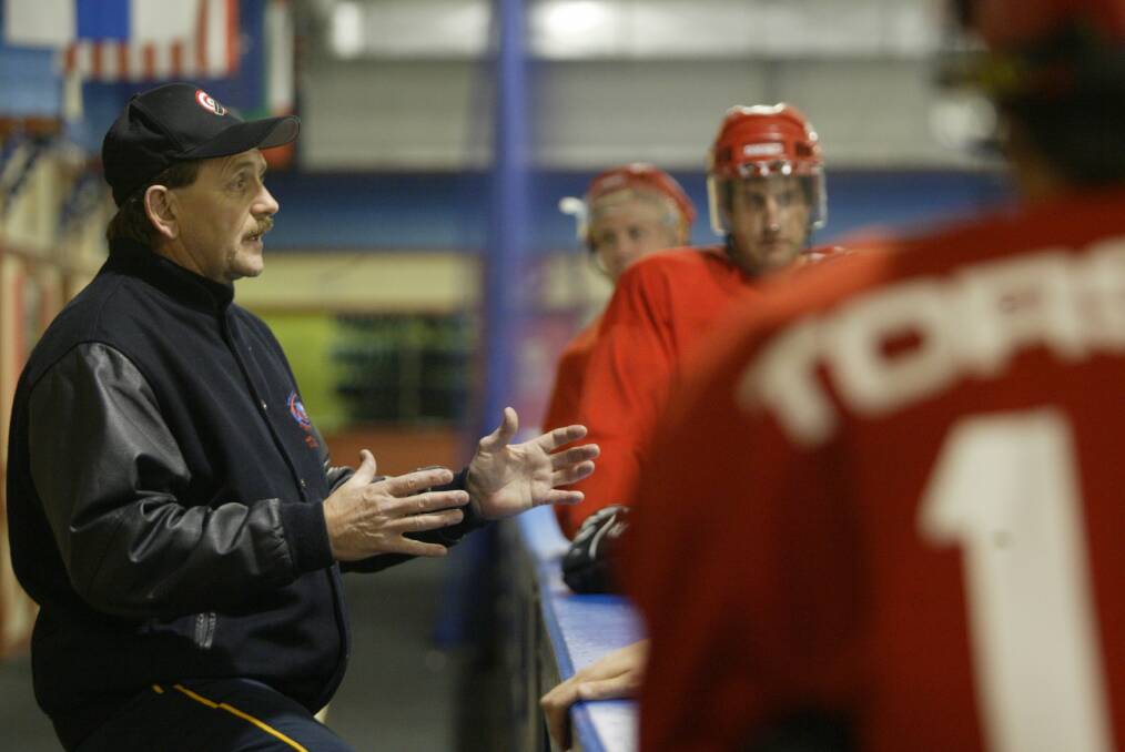 MENTOR: Don Champagne guided the Newcastle Northstars to four Australian Ice Hockey League championships during a golden decade at the helm. Picture: Ruth Hartmann