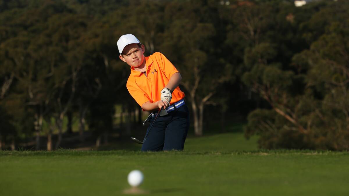 ON COURSE: Talented 10-year-old Lachlan McDonald notched 46 points to win the stableford competition at Charlestown last Saturday. Picture: Simone De Peak