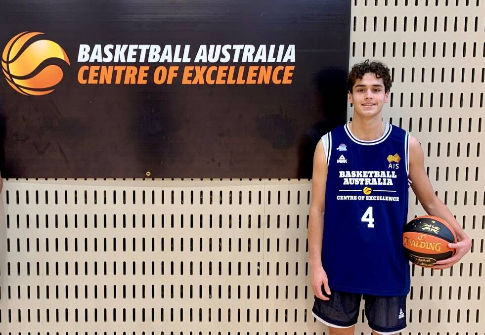 AIMING HIGH: Newcastle Hunters junior Evan Kilminster hopes to use his scholarship at the Centre of Excellence in Canberra to a career in the NBL. Picture: Basketball Australia