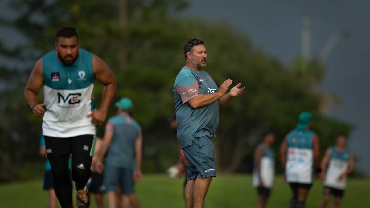 HIGH HOPES: Hunter Wildfires coach Scott Coleman is confident of matching it with the best in the Shute Shield this season. Picture: Marina Neil