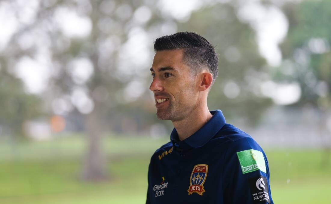 FIGHTING FIT: Jets utility Jason Hoffman had recovered from surgery to remove his appendix and is eager for the A-League to restart. Picture: Jonathan Carroll
