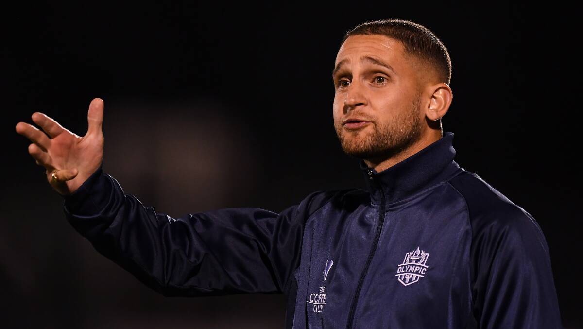 Melbourne Knights coach Ben Cahn. The English-born 34-year-old is regarded as one of the best young mentors in Australia. Picture Getty Images