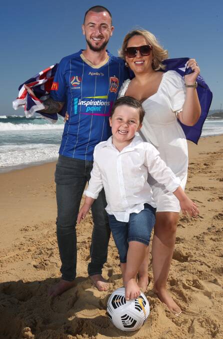 FAMILY AFFAIR: Roy O'Donovan with wife Ellen and son Alfie. Pictutre: Sproule Sports Focus