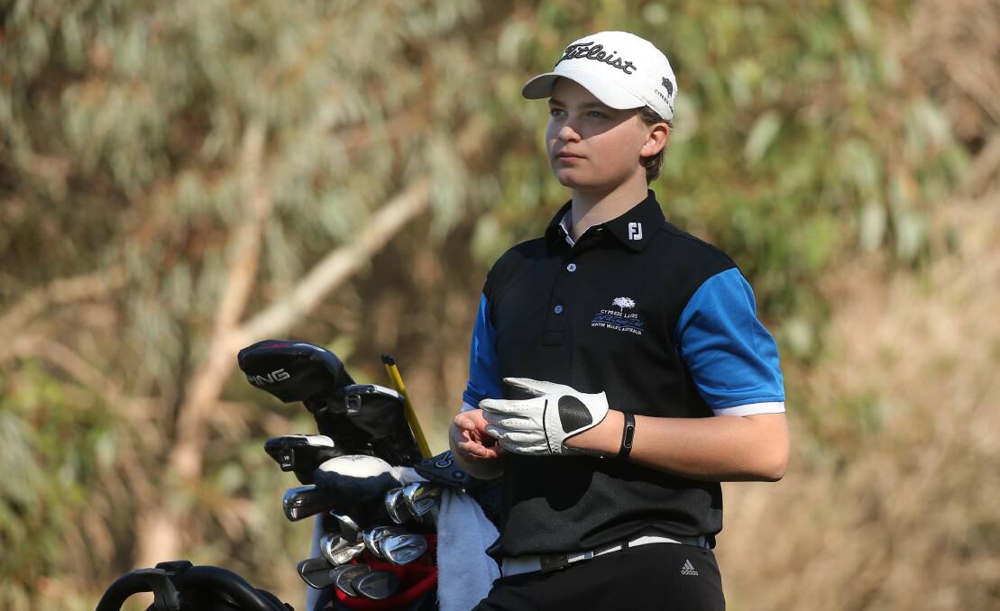 IN-FORM: Brij Ingrey shot a bogey-free four-under 68 to win the Jack Newton Junior Golf out of isolation event at Charlestown on Monday. Picture: Simone De Peak