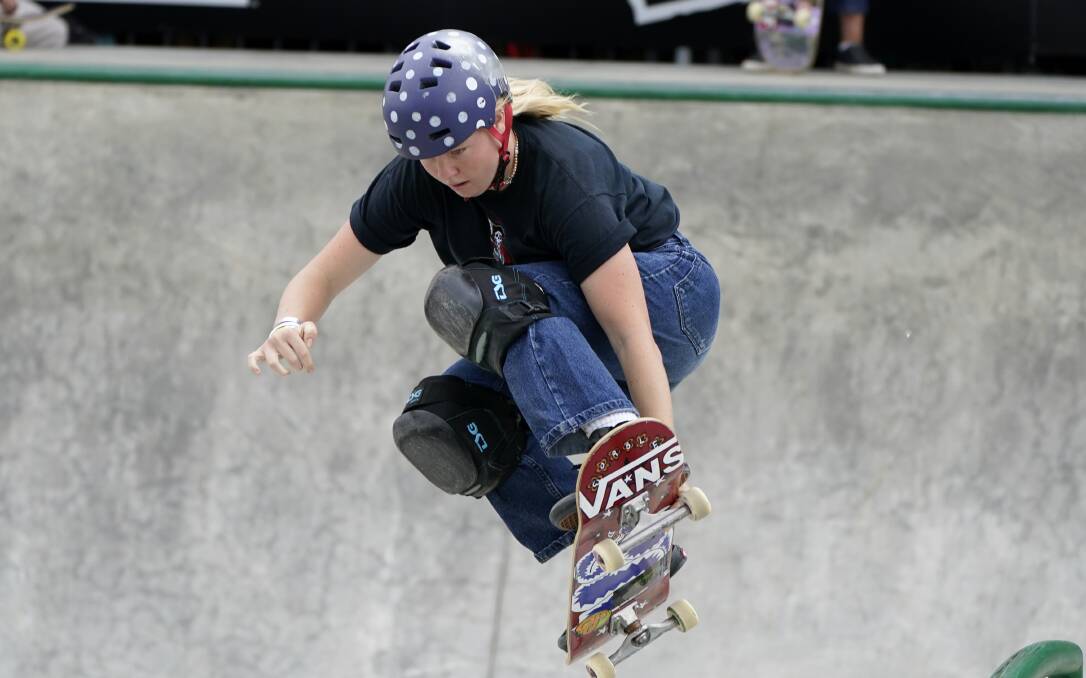 FREESTYLE: Newcastle Poppy Starr Olsen will compete in the park competition on Wednesday. Picture: AAP