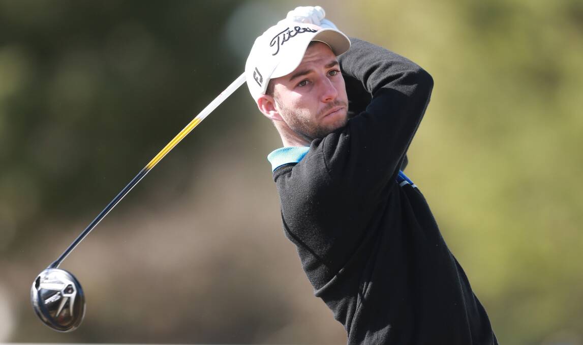 FOCUSED: Asquith-based Novocastrian Brayden Petersen will take confidence into the 2019 National Futures Championship in Ballarat starting Tuesday. Picture: David Tease (Golf NSW) 