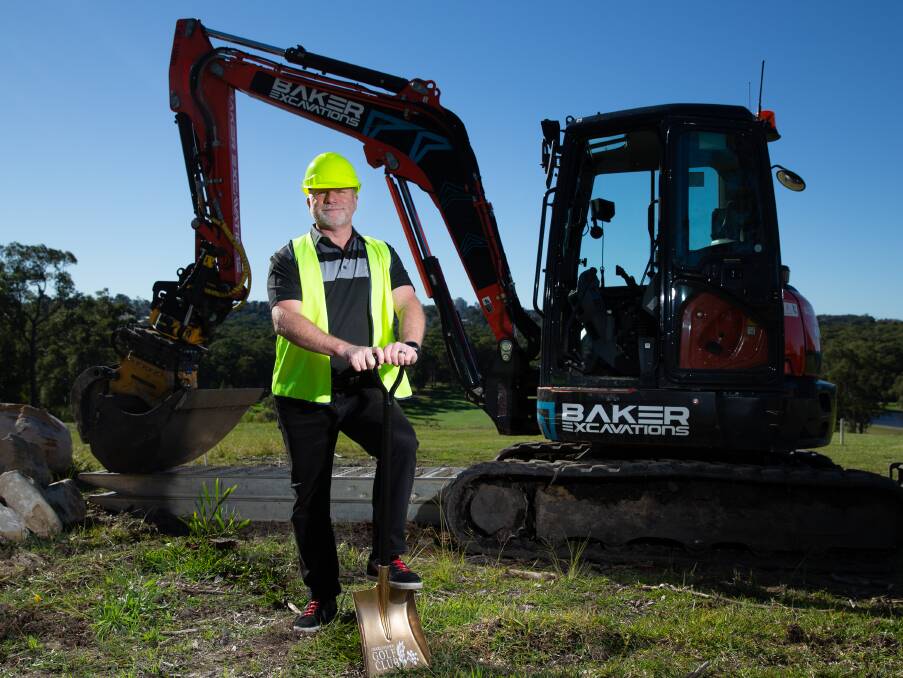 ON COURSE: Charlestown Golf Club president Andrew McMahon on the site where the new $1.5 million golf range will be built. Picture: Marina Neil 