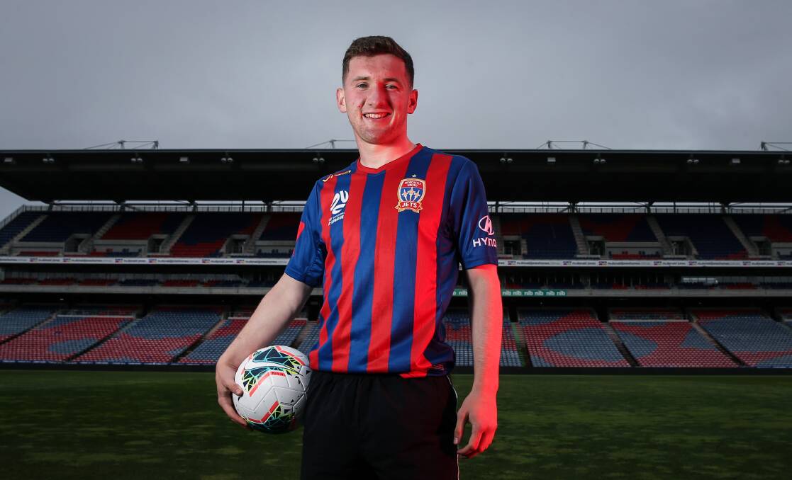 BIZARRE: Former Newcastle Jets and Northern Ireland under-21 wingback Bobby Burns. Picture: Marina Neil