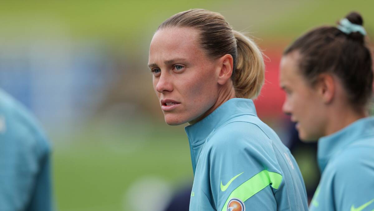 FOCUSED: Matildas midfielder Emily Van Egmond. Picture: Max Mason-Hubers