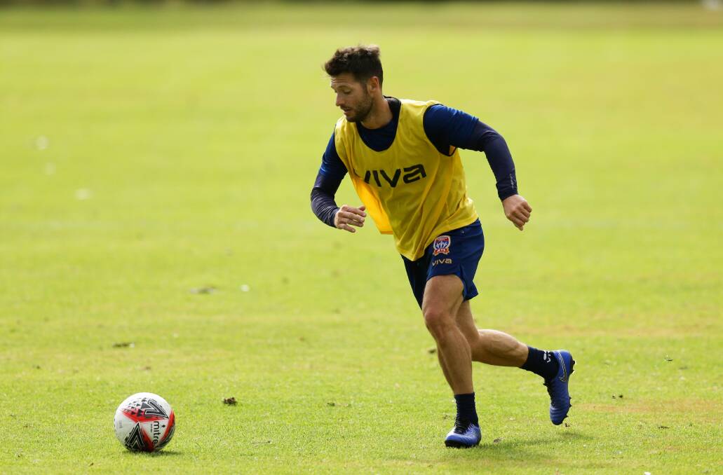CLOSE: Wes Hoolahan could be the spark the Jets have been missing in attack. Picture: Jonathan Carroll