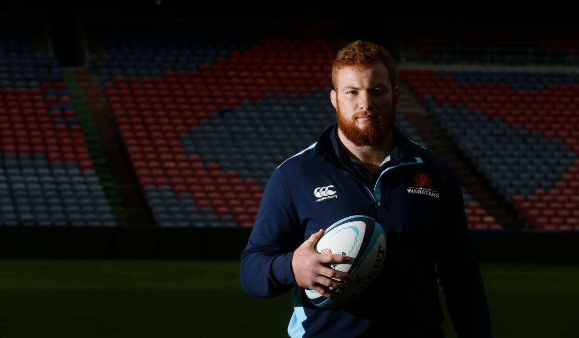 PACKING DOWN: Newcastle prop Harry Johnson-Holmes has signed a new deal with the NSW Waratahs. Picture: Jonathan Carroll