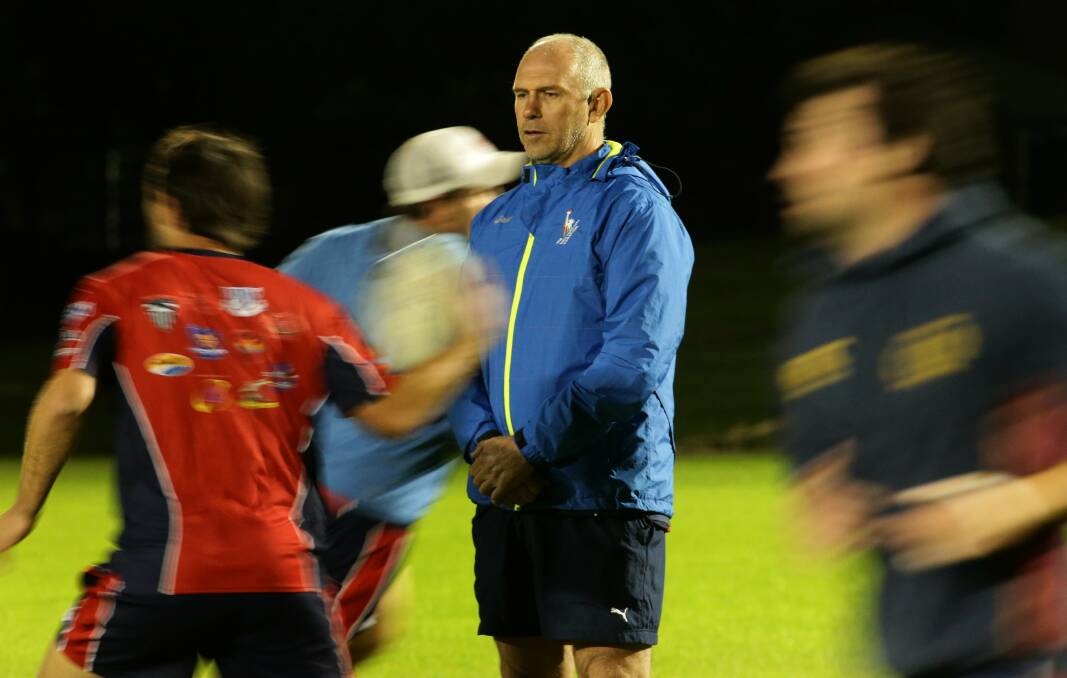 IN CHARGE: Tony Munro at Newcastle representative training in 2015. Munro will coach University next season. Picture: Marina Neil