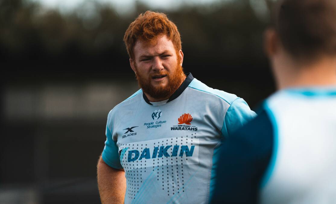 PRIMED: Newcastle front-rower Harry Johnson-Holmes is confident the Waratahs can make a positive start to the new campaign. Picture: Rugby NSW