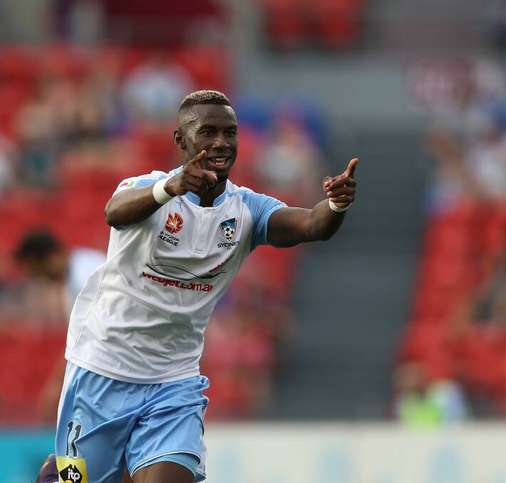 TARGET: The Jets are in talks with former Sydney FC and Socceroos striker Bernie Ibini. Picture: Marina Neil