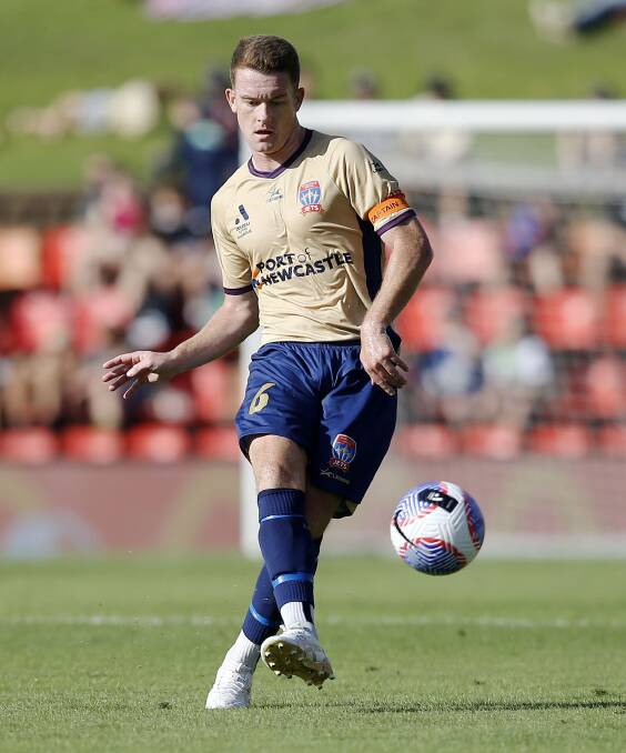 Newcastle Jets captain Brandon O'Neill believes his young outfit is improving with every game. Picture by Darren Pateman 