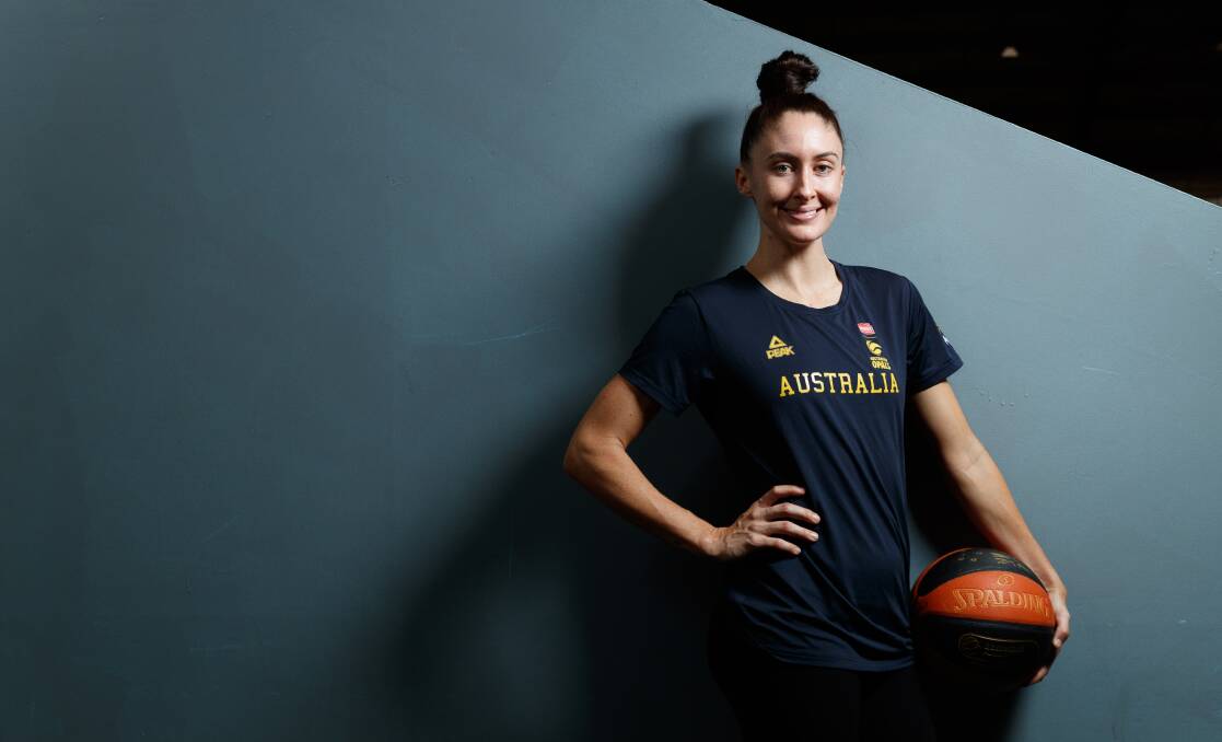 SUBBING IN: Opals star Katie Ebzery willplay five games for the Newcastle Hunters women's teams in the lead-up to the Olympics. Picture: Max Mason-Hubers