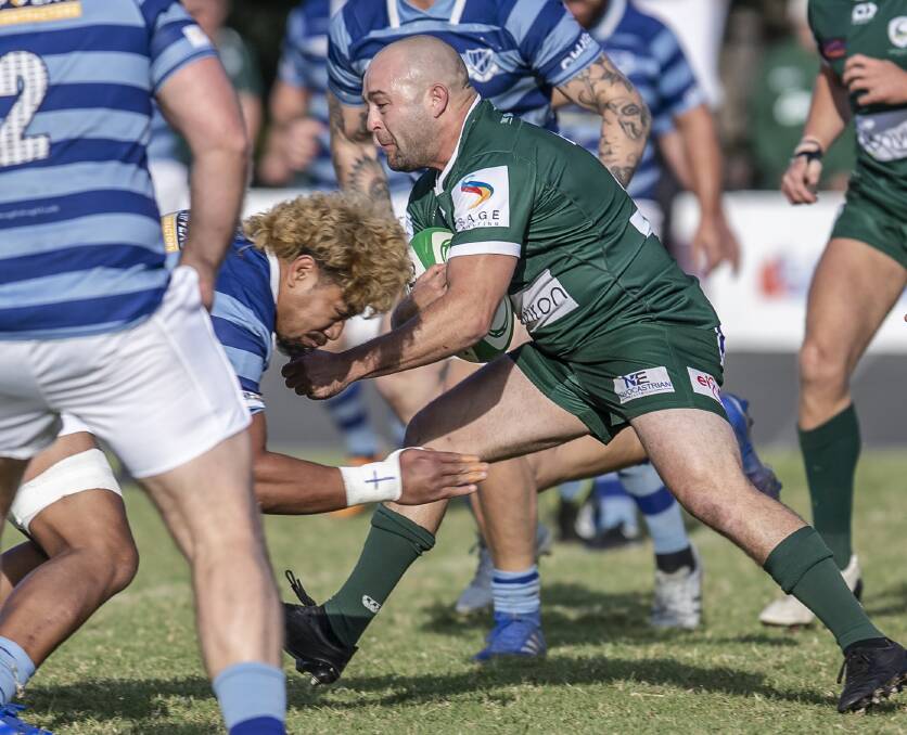 OUT: Merewether hooker Billy Dunn ruptured his Achilles tendon in the 30-19 win over Wanderers. Picture: Stewart Hazell