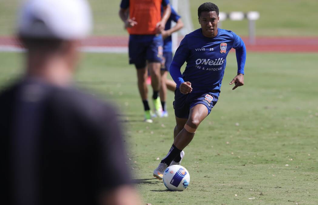 HIT THE GROUD RUNNING: Jets winger Sammy Silvera. Picture: Newcastle Jets/SSF